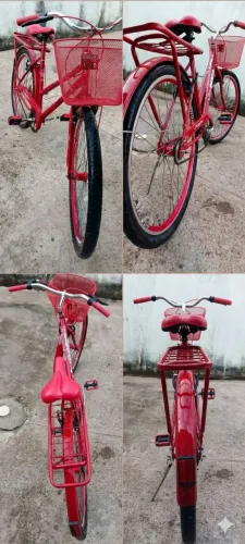 Bicicleta aro 26 vermelha