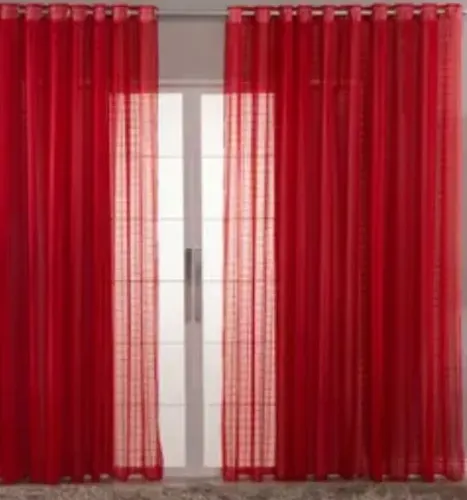 Cinco Cortinas grandes em voil