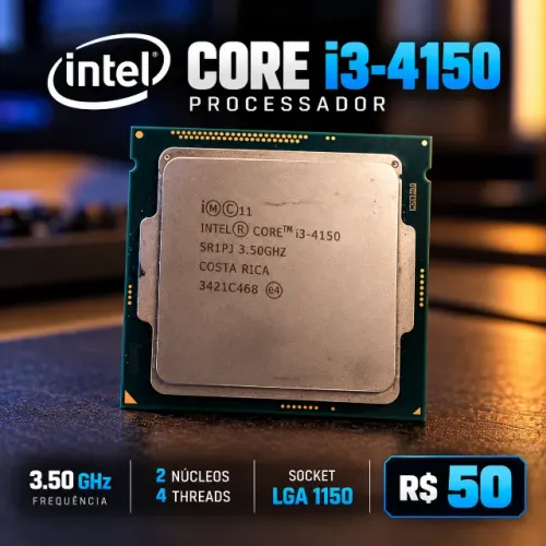 Processador Intel Core i3-4150 3.50GHz - LGA 1150