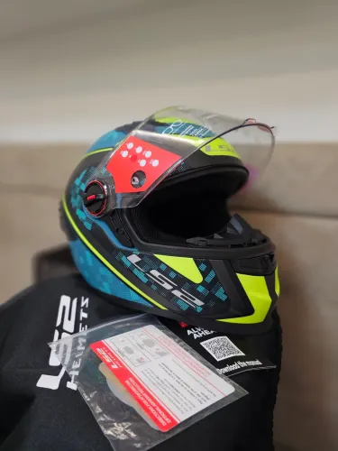 Capacete LS2 FF816 Cosmos Strike - ECE 22.06 - M (57-58) - Acompanha Viseira Cromada