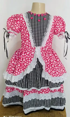 Vestido São João 8-10 anos