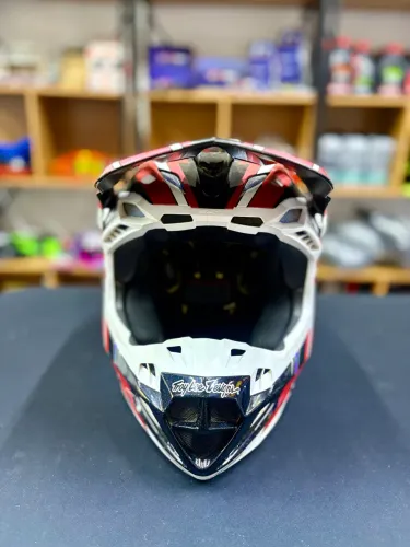 Capacete Troy Lee Designs SE5 Composite Cor Inferno Red Tamanho XL 60/61