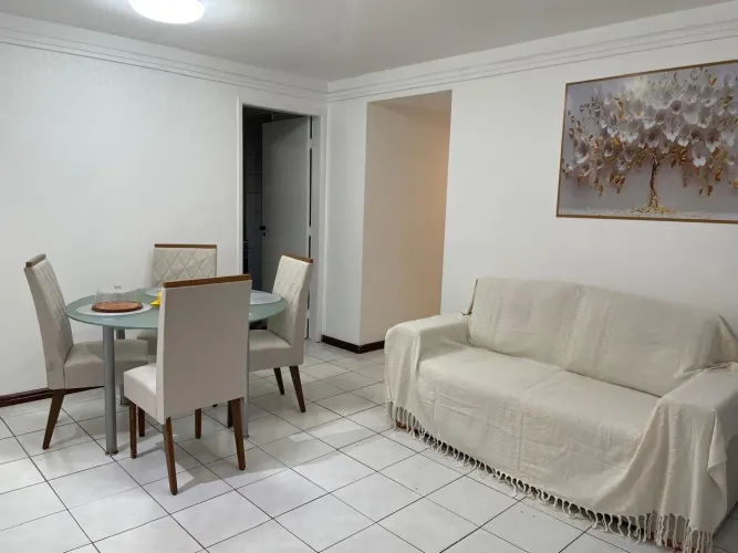 Apartamento mobiliado 2 quartos em boa viagem 78m2