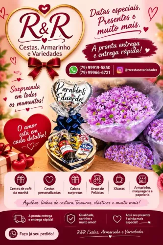 Cesta de café da manhã, chocolate, personalizadas