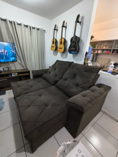 Sofá retrátil e reclinável perfeito estado 