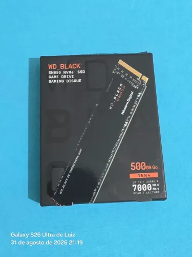 SSD nvme m2 Wd Black SN850 7000mbps 500gb