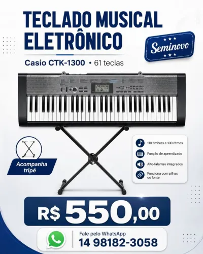 Teclado Musical Eletrônico