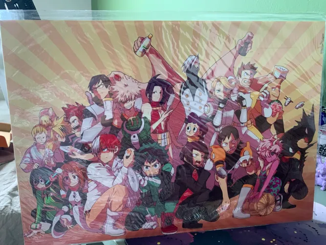 Quadro do anime Boku no hero