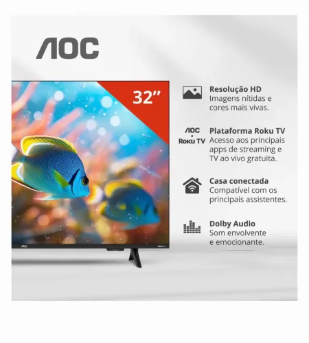 Smart TV 32" HD AOC 32S5155
