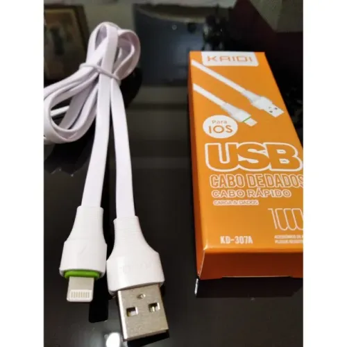 Cabo de Carga Rápida Lightning Iphone Kaidi - R$ 24,99