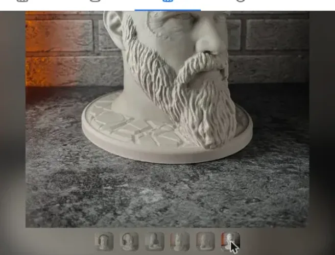Suporte para Fones de Ouvido - Busto Ragnar Lothbrok - Vikings