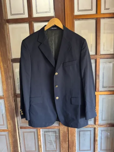 Blazer Harry's Famous Label Tam 52 Médio. Cor Azul Marinho. Tecido Italiano 100% Lã
