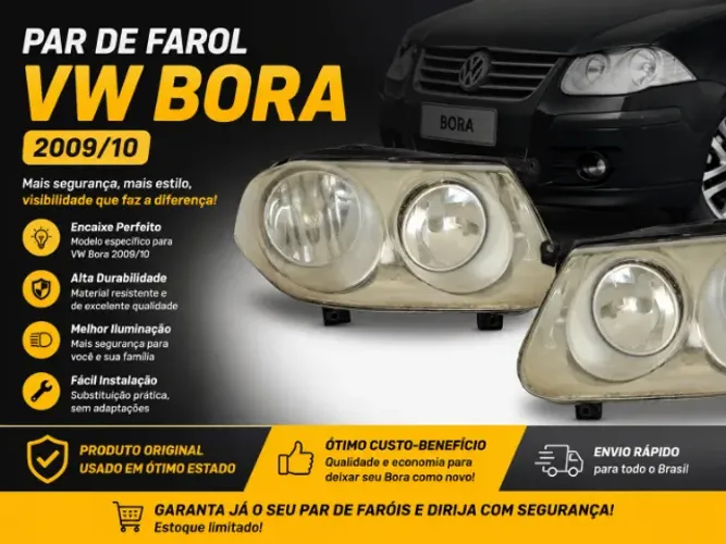 Par de farol VW BORA 2009/2010