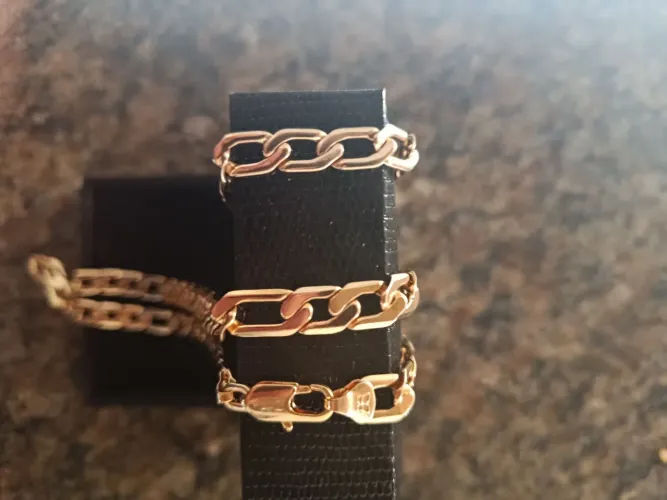 Conjunto cordão e pulseira Rommanel 8mm