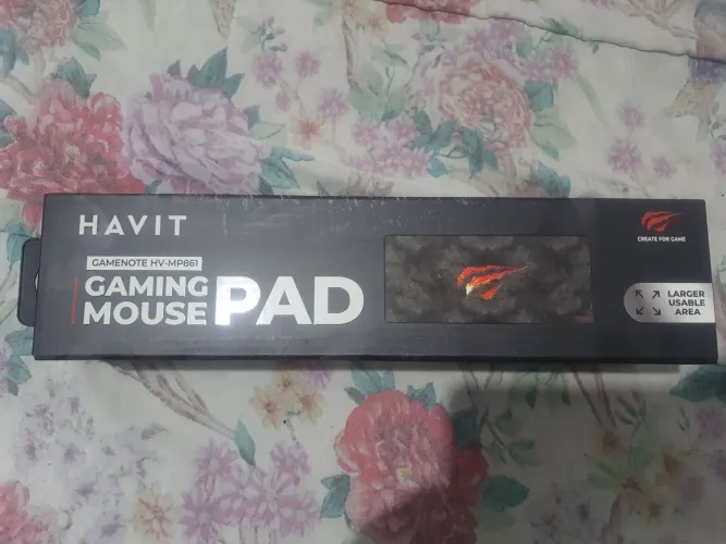 Havit Mouse Pad Grande 70 X 30 Cm Gamer,Hv-MP86,Costurado,Preto,Movimento suave e preciso
