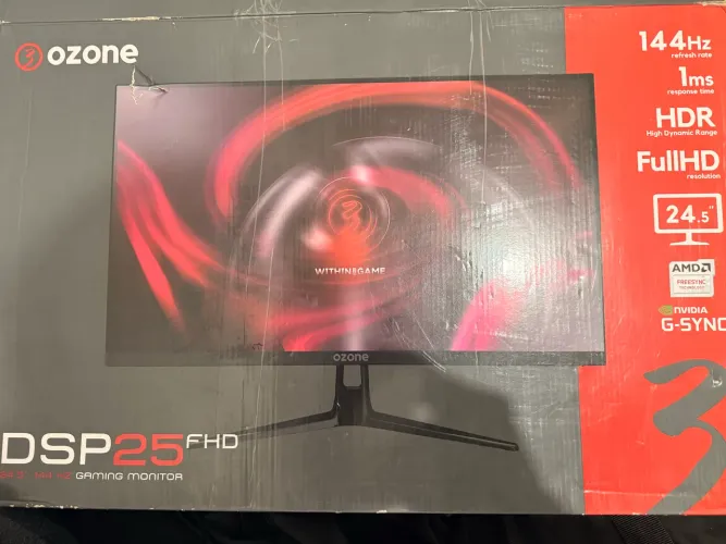 MONITOR GAMER OZONE DSP25 FHD 24,5? - 144Hz | 1ms | FreeSync | G-Sync