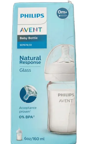 Mamadeira de Vidro Philips Avent - SCF678/33 160ml - Natural Response 
