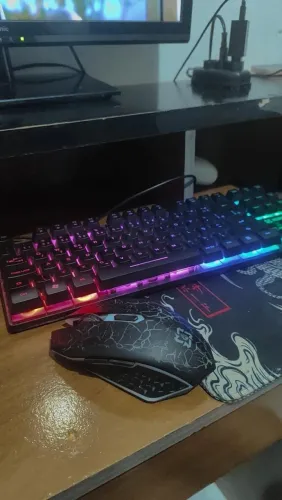 Vendo Teclado mecânico e mouse sem fio gamer!!
