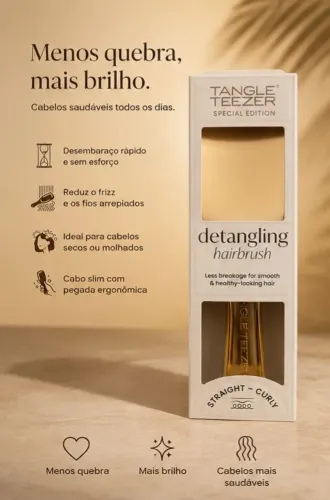 Escova tangle Teezer edição especial dourada