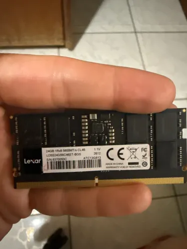 Memória ram 24gb DDR5 5600mt para notebook