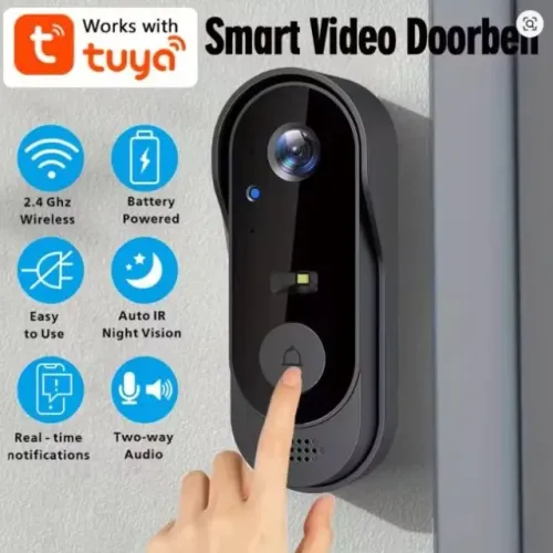 Interfone/Campainha de Vídeo Inteligente Tuya WiFi