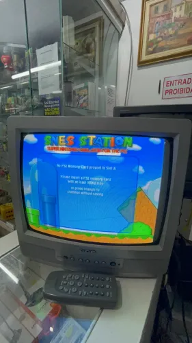 Tv cce 14 crt tubo retrô gamer av e controle remoto