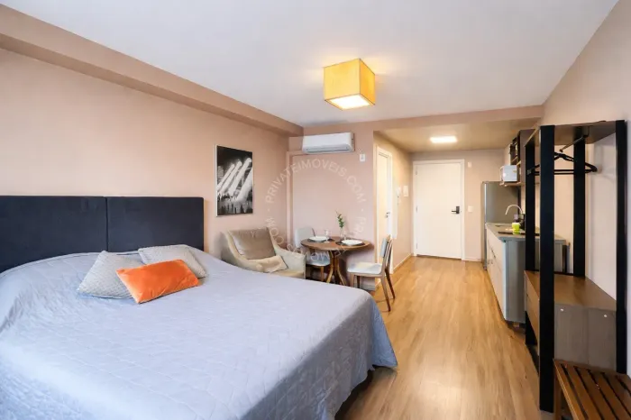 Apartamento mobiliado para alugar no Mont Serrat com 1 quarto (1 suíte)