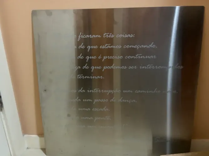 quadro prata , escrita 