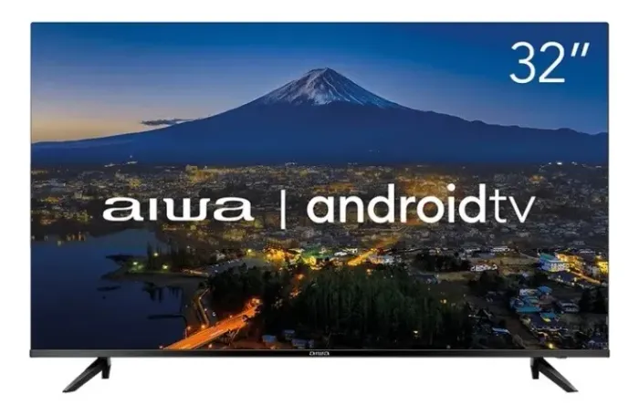 Smart TV AIWA 32? HD Android, HDR10, Google Assistente, Chromecast, BT, DolbyAudio -Bivolt