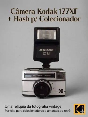 Câmera Kodak 177XF+Flash p/ Colecionador