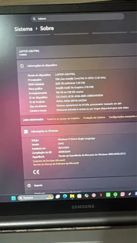 Notebook Samsung galaxybook 4