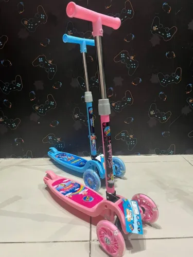 Patinete infantil ajustavel e com freio traseiro