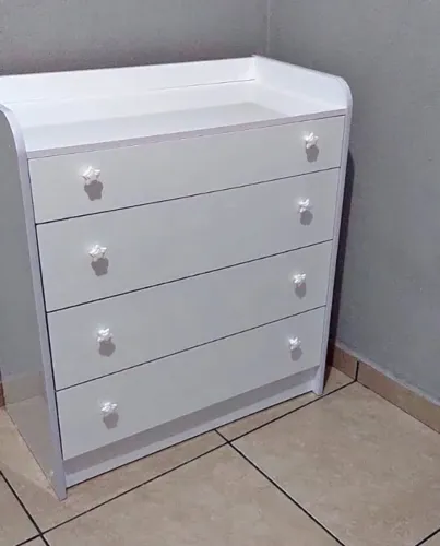 Cômoda Infantil com Trocador Doce Sonho 4 Gavetas (Novo) Entrega Grátis! 