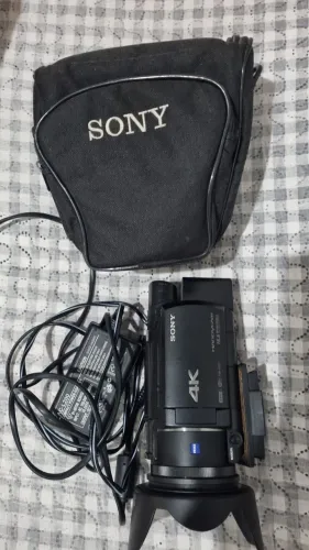 Filmadora profissional sony fdr-ax53 4k p