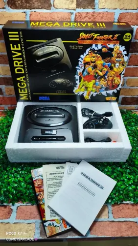 Mega Drive 3 - Com Caixa nova Edição Street Fighter II