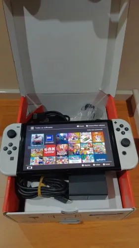 Nintendo switch Oled desbloqueado 128gb dual boot funcionando