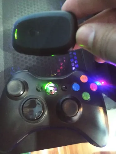 Controle Para Pc e Xbox 360 Sem Fio (Wireless) Com Adaptador
