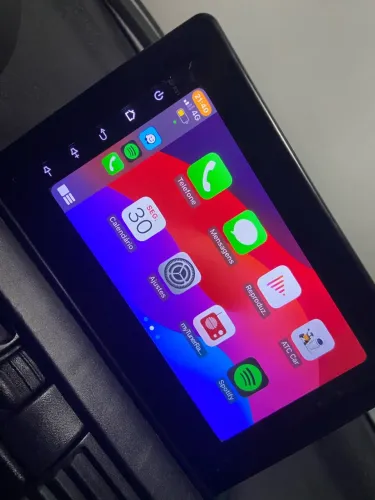 Multimídia Android 7 polegadas CarPlay sem fio wifi gps Bluetooth MOLDURA