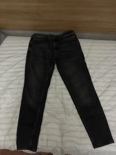 Calça jeans preta Zara slim fit
