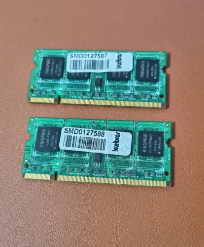 Kit 4GB RAM Notebook Intelbras (2x 2GB) DDR3 1600MHz - Par Perfeito