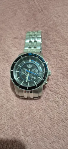 Relógio Adidas Cronógrafo Original em Aço Inoxidável