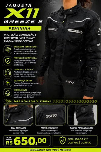 Jaqueta X11 Breeze 2 Feminina