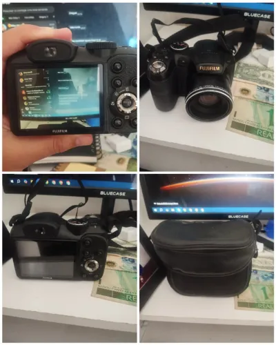 ? CÂMERA FUJIFILM FINEPIX S2800 HD COMPLETA + KIT DE BATERIAS!