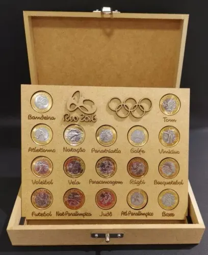 Coleção de moedas olimpíadas 2016.