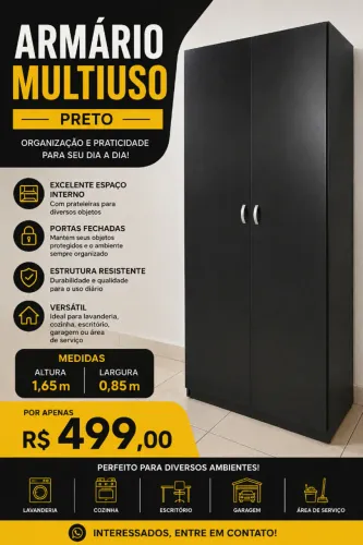 Multiuso grande Preto