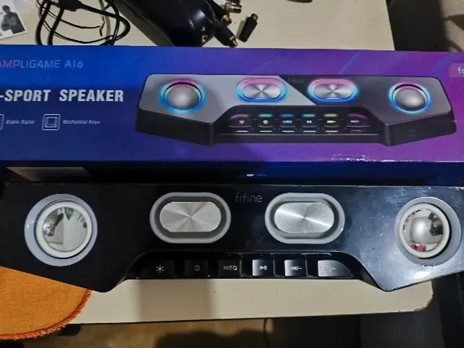 Soundbar Fifine Ampligame A16 Bluetooth Usb Rgb no Estado
