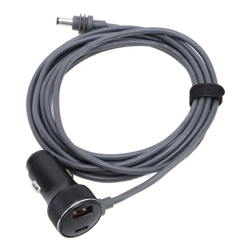 Cabo com inversor para starlink 24v com saída USB A e USB C
