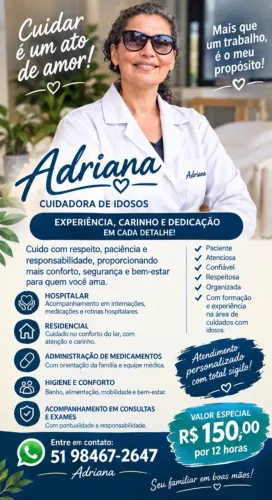 CUIDADORA DE IDOSOS
