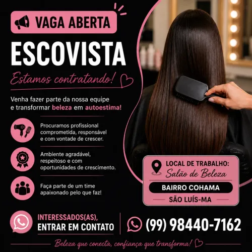 Vaga para Escovista 