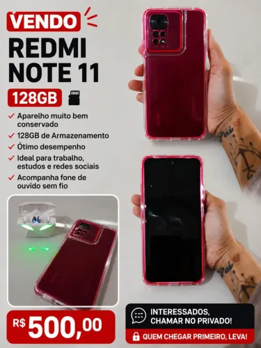 Vendo celular redmi note 11
